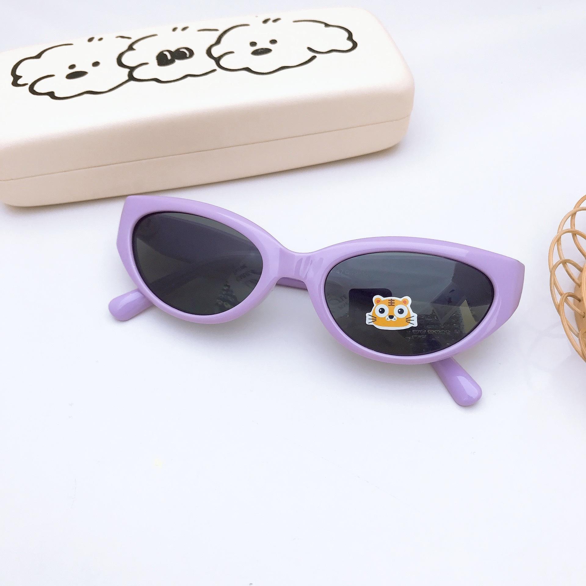 

Солнцезащитные очки для путешествий с защитой от ультрафиолета для детей, силиконовые поляризованные очки «кошачий глаз», милые солнцезащитные очки для девочек