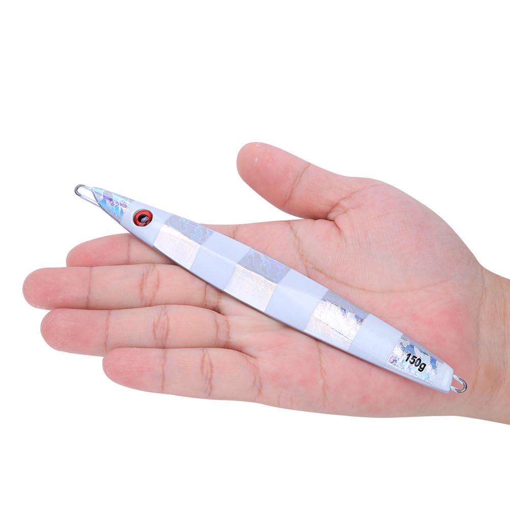 150g Simulated Fish Artificial Fishing Bait Night Light Lure Fishing Tackle AccessorySilver