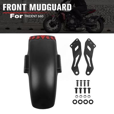 For Trident 660 Trident660 2025-2025 2025 Motorcycle Front Fender Extender Mudguard Extension