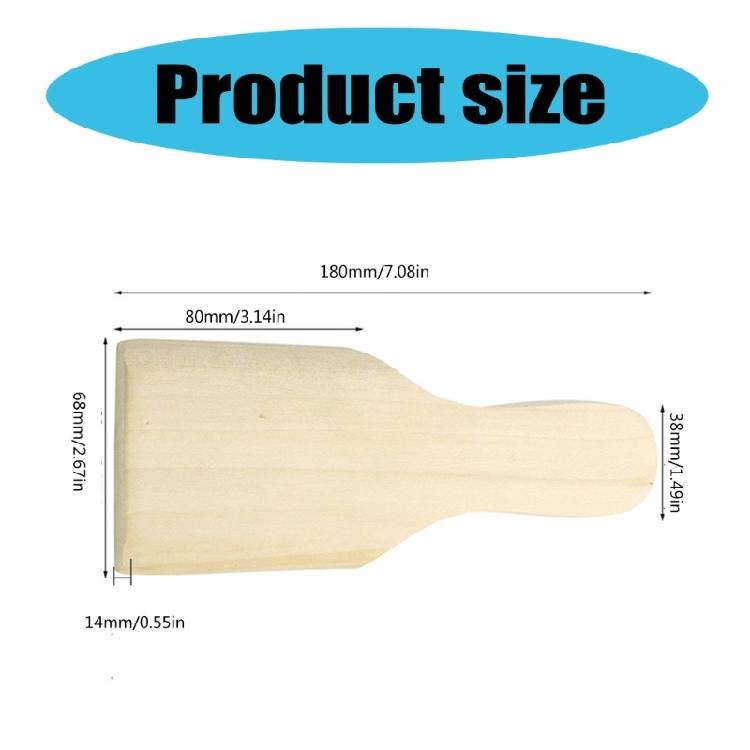 1/10 Pcs Wood Sculpture Pads Clay Paddles Pottery Wood Board 6.8x18cm/2.68x7.09'' for Craft Hobbyists
