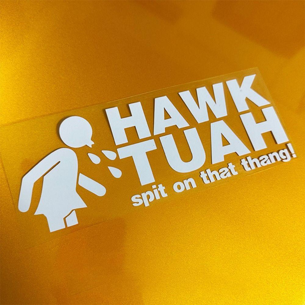 Funny Hawk Tuah Spit On That Thang Stickers Waterproof Car Prank Sticker  Car Accessories