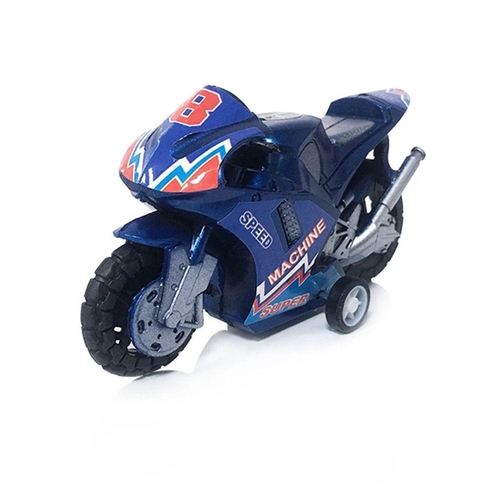 Gift Four-wheel Kids For Boys Plastic Pull Back Car Motorbike Model Motorcycle Toy Motorcycle Model
