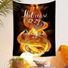 Hebrews 12:29 Consuming Fire Design Patterned tapestry home decor, suitable for bedroom and living room, gift