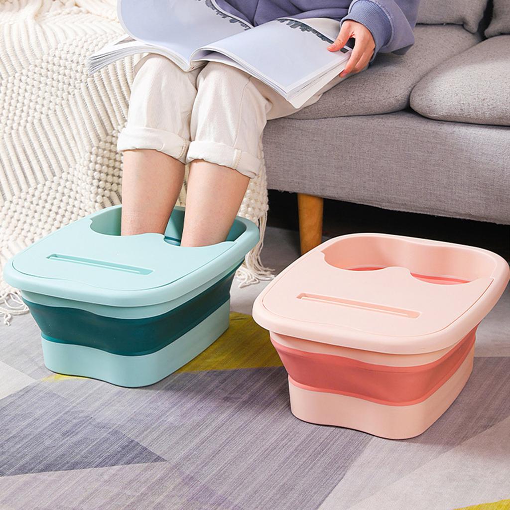 Foldable Foot Bath Bucket Massage Foot Wash Leisure Health Bucket Children Foot Bath Basin Portable Soaking Feet Tub Home Sauna