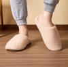 Anti Slip Fuzzy Slippers for Home Use, Indoor Soft Soled, Autumn and Winter Warm and Plush Cotton Slippers
