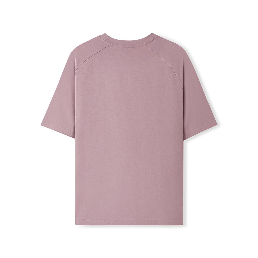 Skechers Breathable Versatile Sports Short Sleeve T-Shirt Unisex Tops Wooden-Rose-Pink L225U138-04JD