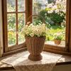 Vasi in Rattan Vasi da Fiore Intrecciati a Mano per Erba della Pampa Fiori Secchi Stili Bohemienne Vasi Rustici Centrotavola