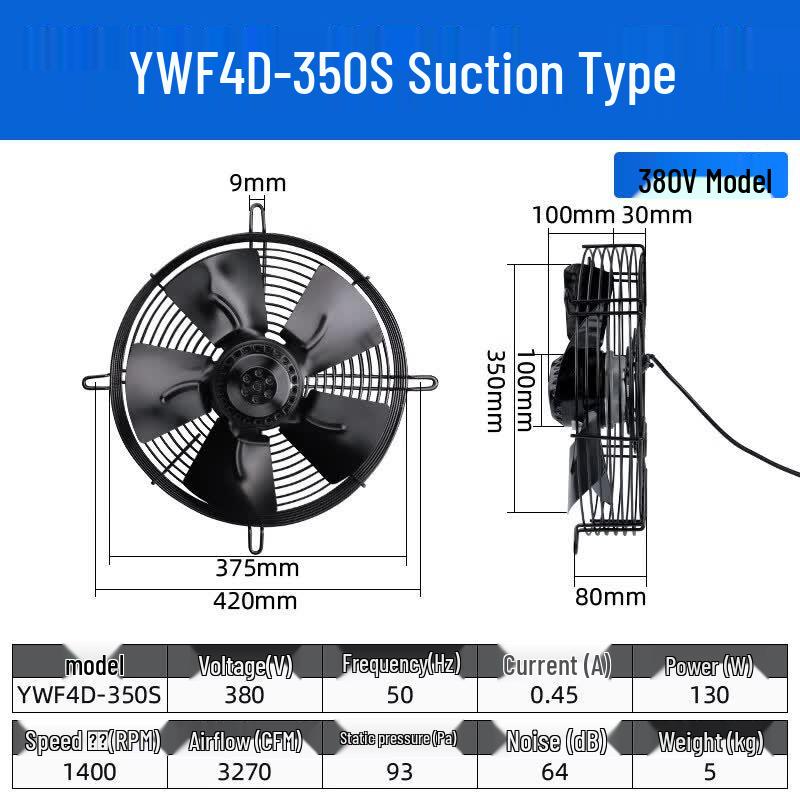 Tai Ju Fu External Rotor Axial Fan CN plug (adapter included)