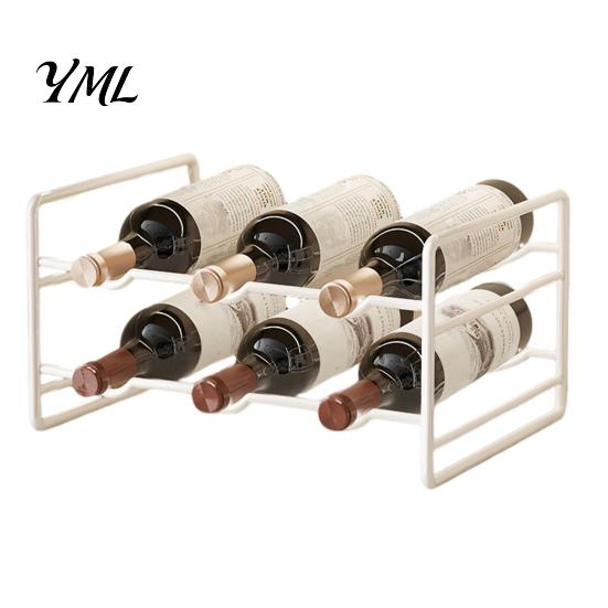Scaffale in Ferro per Dispensa Cucina, Scanalature Curve, Ripiano per Mobile da Bancale, Supporto Metallico Compatto per Bottiglie, per Armadietto e Scaffale Stabile