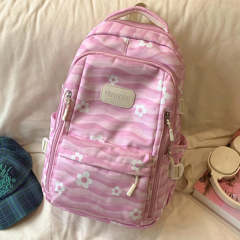 

Детский школьный рюкзак Ученики начальной школы Девочки Большая вместимость Ученики средней школы Мальчики Полосатый школьный рюкзак