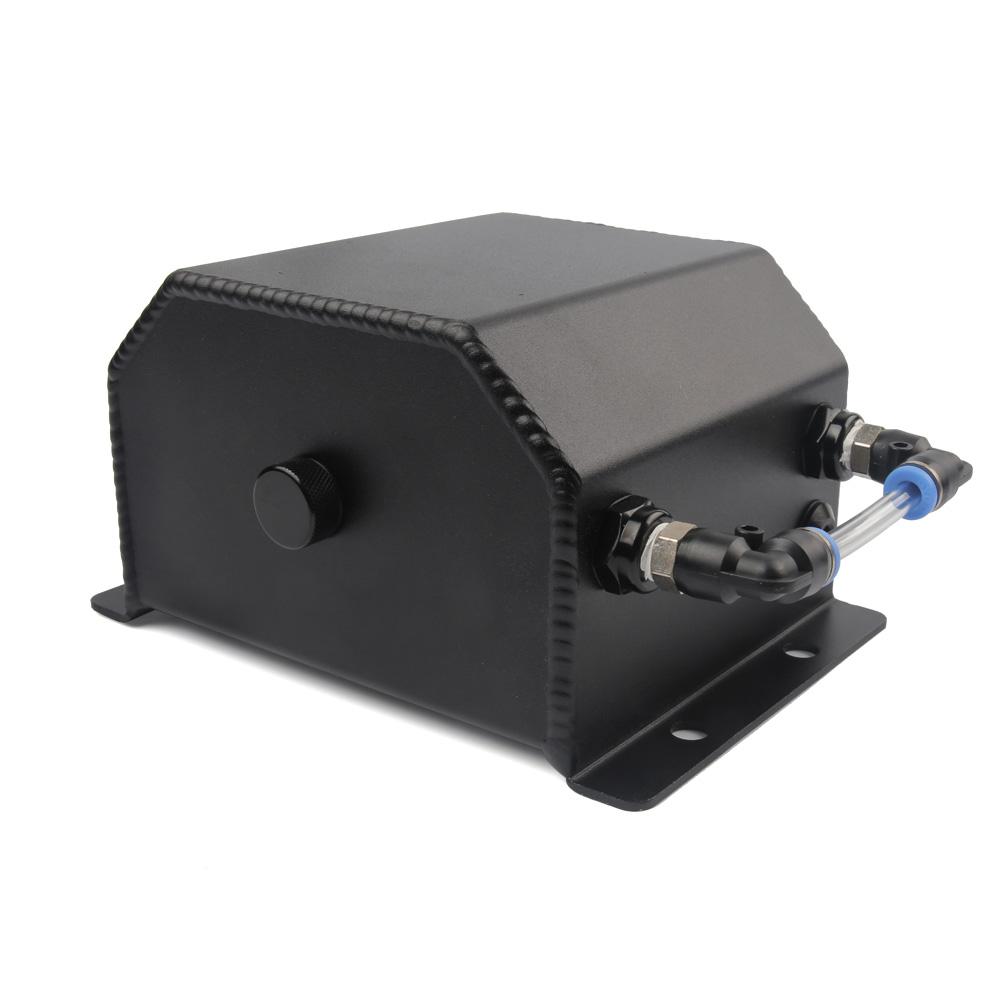 1L Aluminum Oil Catch Can Reservoir Tank With Drain Plug Breather Oil Tank Fuel Tank Universal Style