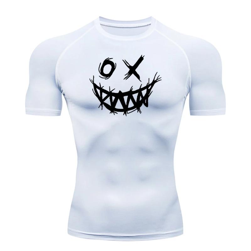 Men's Summer Casual Compression T-Shirts Perfect for Fitness Training High Elasticity Sweat Absorbing Tight Fit Comfortable and Breathable