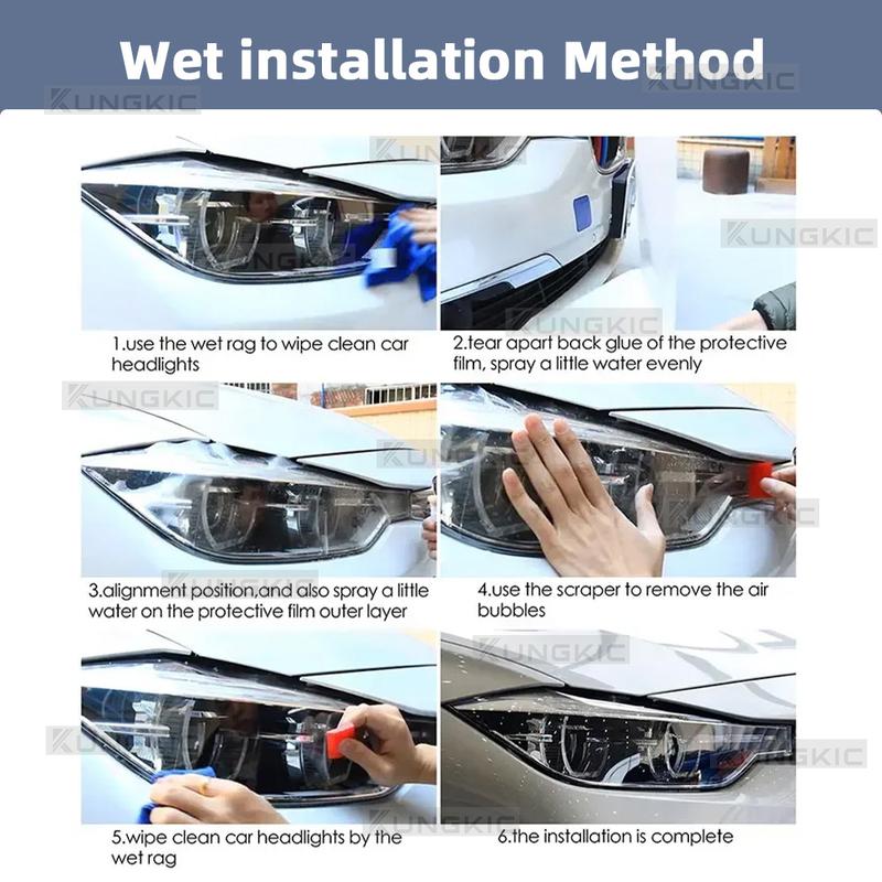 For Kia Sportage 2015- Car Exterior Headlight Anti-scratch Front Lamp Tint TPU Protective Film Clear Accessories Sticker