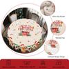 1 Piece Of Christmas Round And Rectangular Tablecloth, Various Sizes, Exquisite And Cute Gingerbread Man Pattern Tablecloth, Christmas Courtyard Table