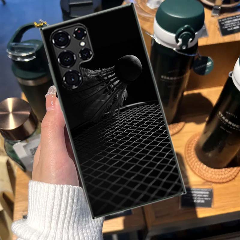 Badminton Sport Cases Phone Case for Samsung Galaxy S26 Ultra S25 Edge S24 S23 FE S21 Plus S20 S22 S10 Cover TPU Capa Shell Shoc