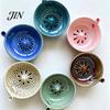 Berry Cleaning Bowl Self Rinsing Wash Bowl, with Hollow Drain Holes, Swirl-Flow Kitchen Draining Washing Ceramic Fruit Rinse for Counter