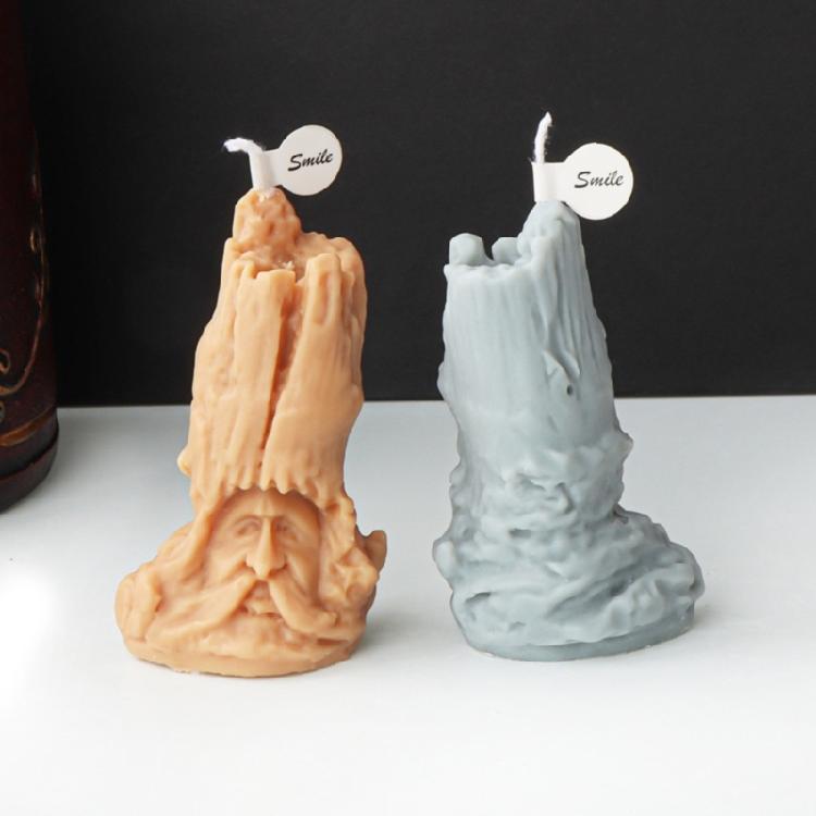 Halloween Skull Candle Silicone Mold Table Ornament Mould DIY Plasters Mold