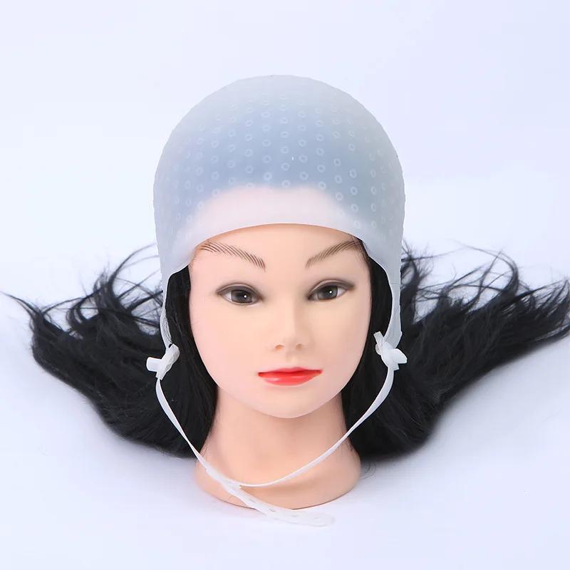 Hairdressing Silicone Highlighting Cap Beauty Salon Hair Caps Bonets Professional Hair Dyes Hair Wrap Equipment For Hair Stylist