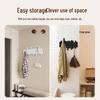 Solid Wood No-Drill Piano Key Wall-Mounted Coat & Hat Rack