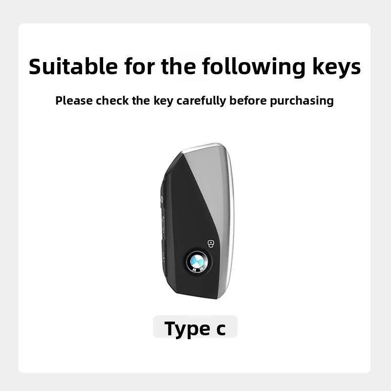 car key case Cover for BMW I7 X7 G07 LCI IX I20 X1 U117 Series G70 G09 XM U06 G81 M3 Protection Shell Made of Accessories EV2