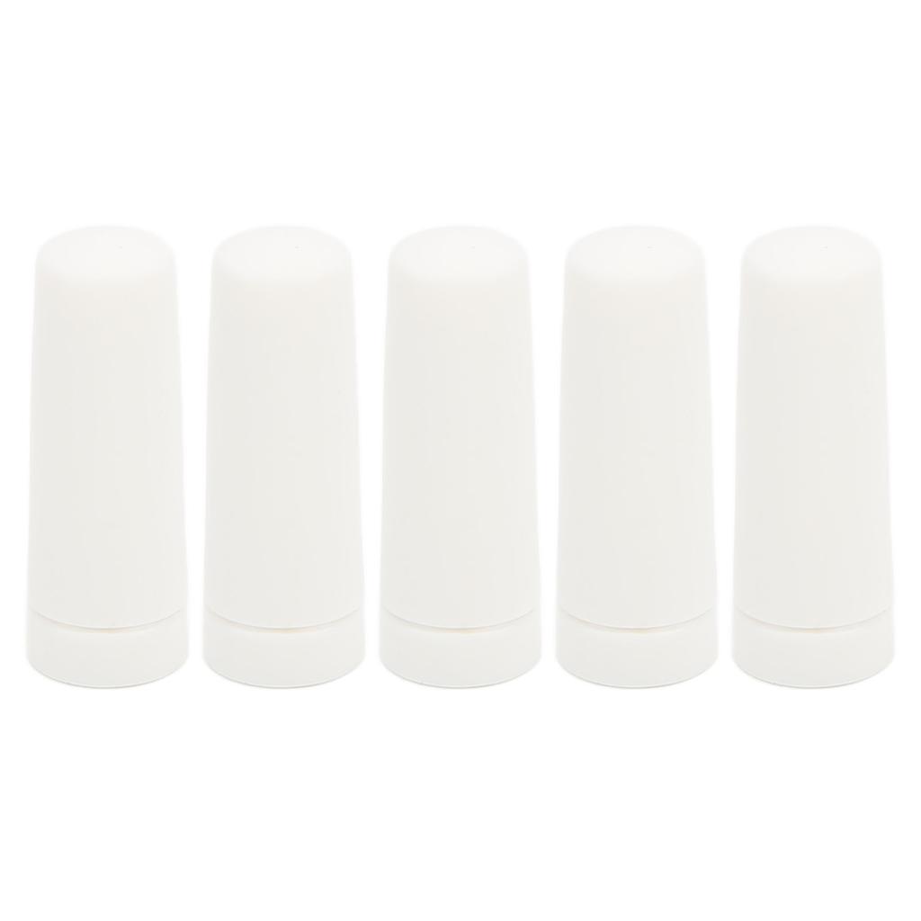 5pcs Radio Antenna 2.4G 3DBI SMA Internal Thread Inner Needle ABS Material Waterproof WiFi Antenna for Smart HomeWhite