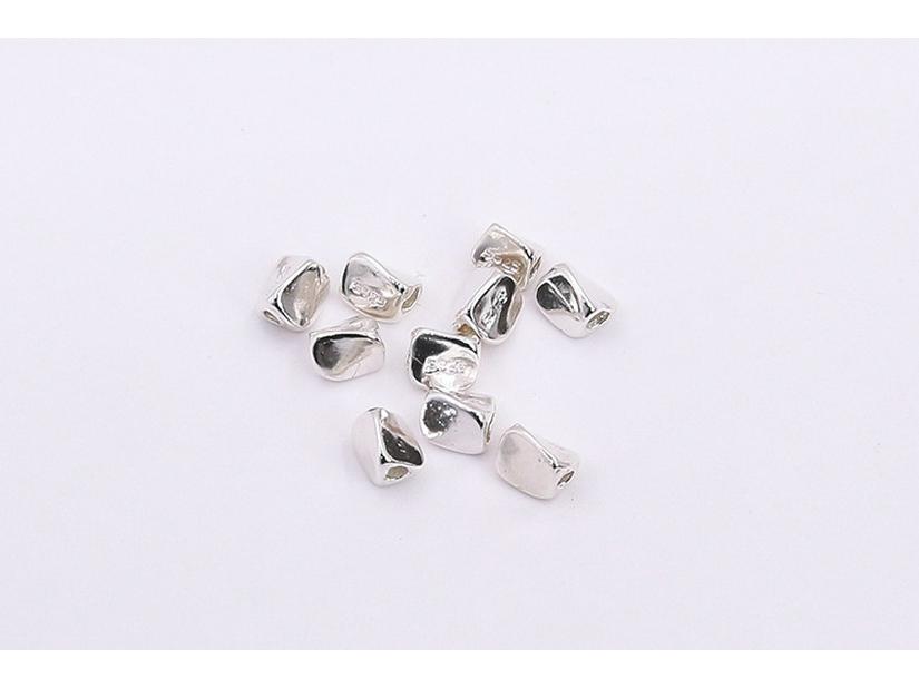 

Квадратные разделительные бусины из стерлингового серебра 925 пробы для изготовления украшений своими руками