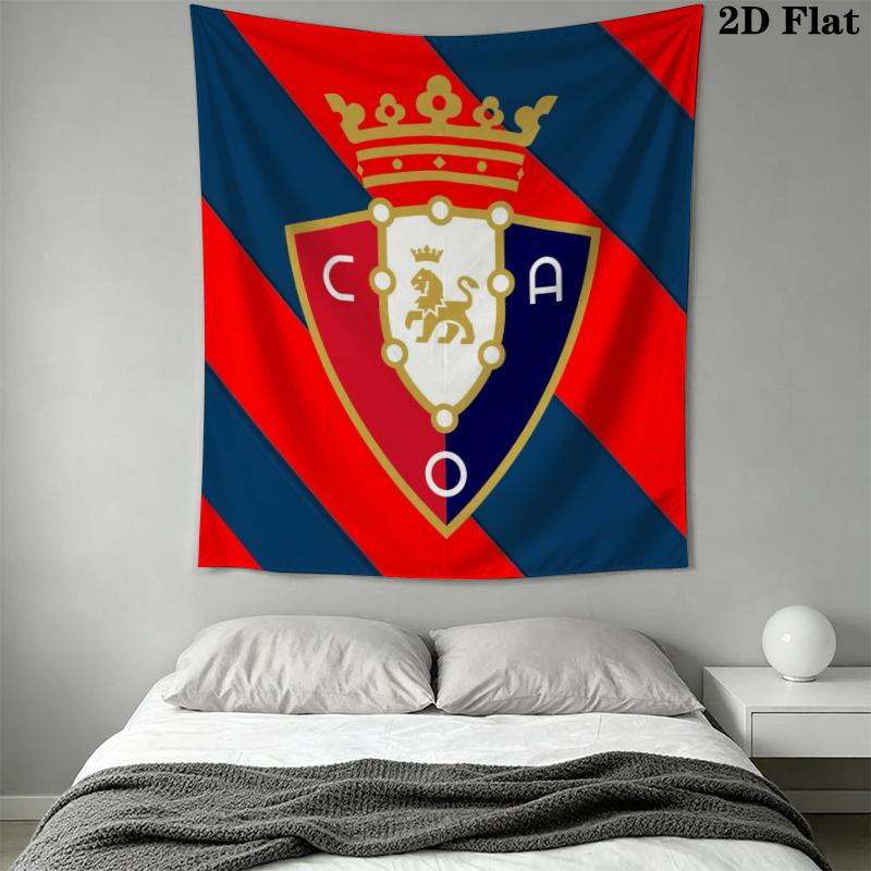 CA Osasuna Wall Tapestry Aesthetic Wall Hanging Printed Fabric Blanket Decorative Tapestries for Bedroom Living Room Home Decor