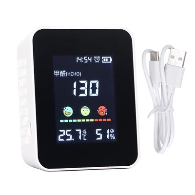 Indoor Air Quality Monitor 5 In 1 AI Intelligent Alarming Handheld Sensitive Air Quality Meter for Home 5V