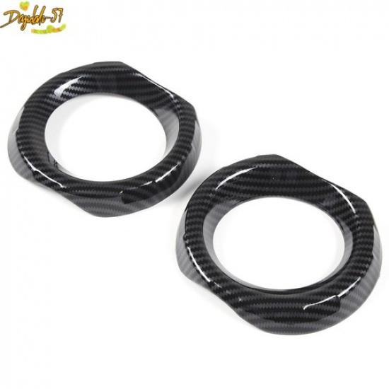 ABS Carbon Fiber Car Front Fog Light Lamp Cover Trim For Subaru Outback -24