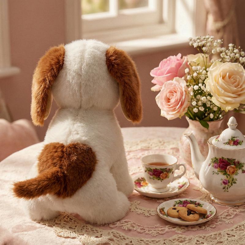 Adorable Milk Candy Dog Plush Toy - Cute Simulation Dog Doll for Kids' Birthdays