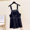 Summer Plus Size Women's Jumpsuit Backless Trousers High Waist Casual Wide Leg Shorts