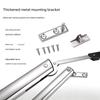 Steel Cabinet Lift Support with Articulated Arm, Adjustable Support Pressure, and Mounting Hardware for a Raised Cabinet Door and Storage Cover