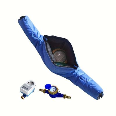 Cobertura de Hidrômetro Anticongelante de Inverno - Protetor de Tubulação Externa de Poliéster Isolado Removível, Resistente ao Frio