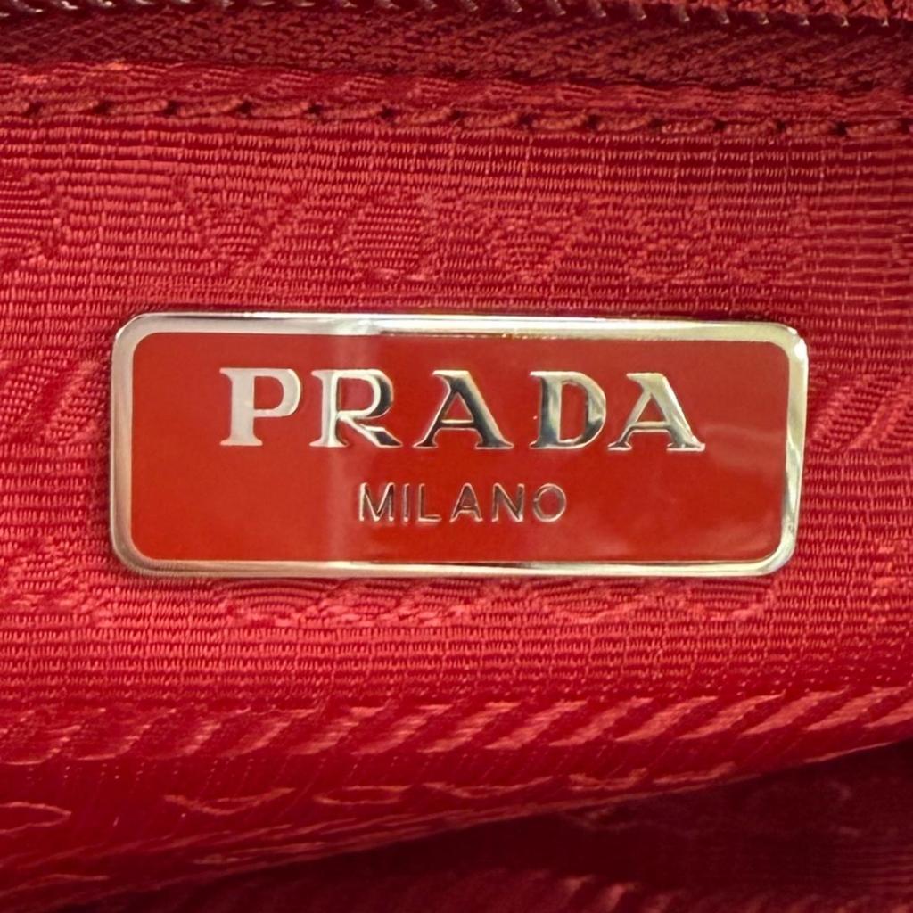 Pristine PRADA Re-Nylon Mini Pouch TriangleWith Logo Nylon 1NE175 Used
