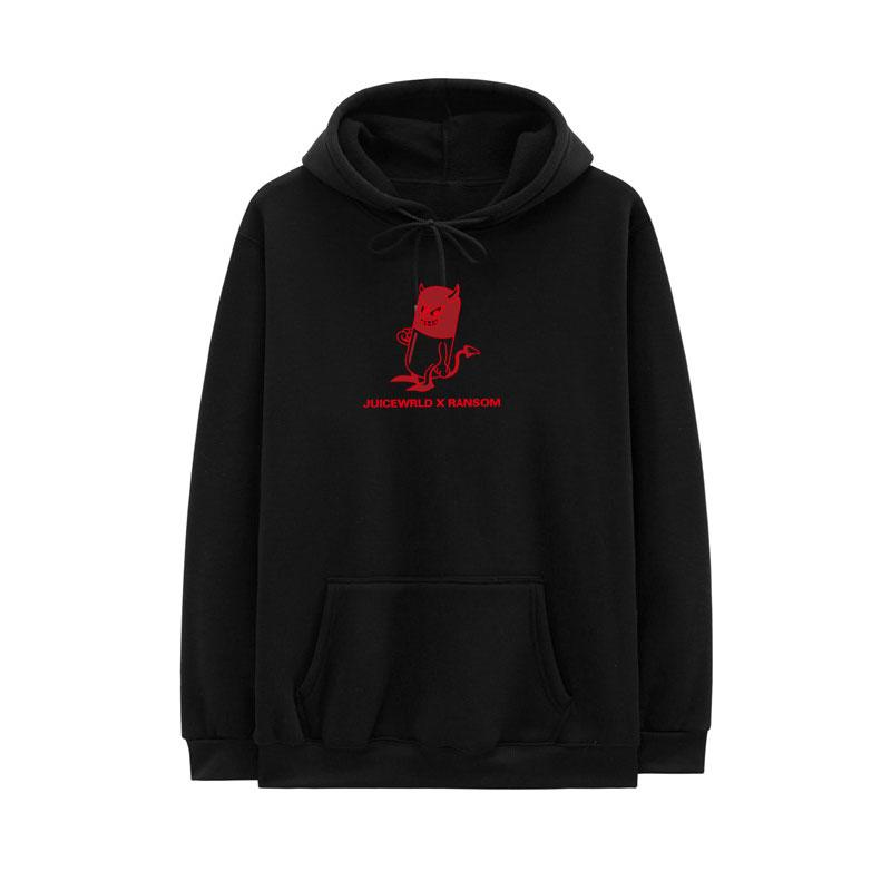 

2023 New Casual Fleece Hoodie Juicewrld X Ransom Funny Printed Letter Hoody Sweatshirt Cotton Hoodie Pullover Hoody