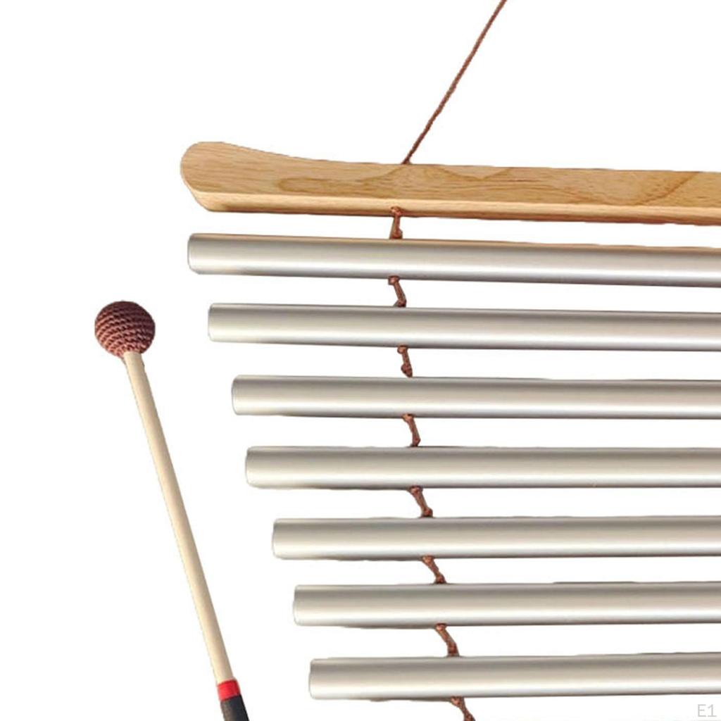 Rhythm Wind Chimes with Stick Sturdy Portable Energy Chime Percussion Instrument for Classroom