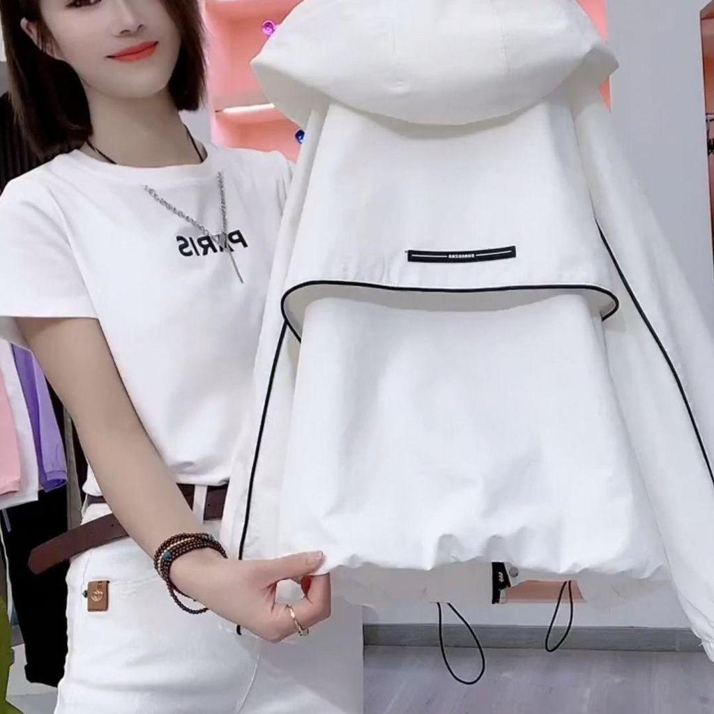 Spring Autumn 2025 Women's Petite Windbreaker: Stylish High-End Jacket