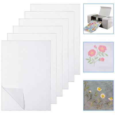 8/10/12Pcs DIY Printable Embroidery Transfer Paper Cross Stitch Supplies Quick Printable Lining Cloth Adhesive Lining