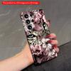 2DFlat Samsung Phone Case Floral Leopard Eyes Phone Case Applicable To Galaxy S22 S23 S24 S25ULTRA S26 A12 A13 A14 A15 A16