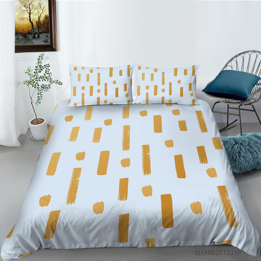 3D Graphic Bedding Colorful Pattern Duvet Cover and Pillowcase 2 or 3 Pieces of Microfiber Fabric with Zipper Washable Super Soft Home Decoration