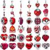 Red Apple Strawberry Beads. Lobster Cherry Pendant, Suitable For European Original Bracelet Diy Women'S Exquisite Jewelry