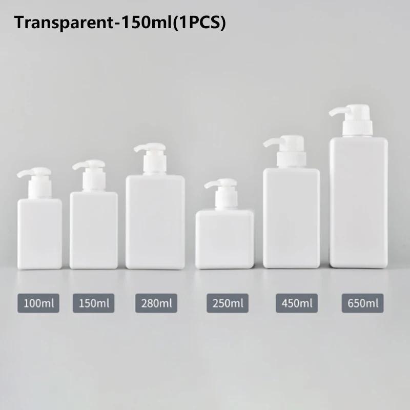 100-650ml Square Bottle Liquid Soap Whipped Mousse Points Bottling Shampoo Lotion Shower Gel Pump Bottlesnding Soap Dispenser