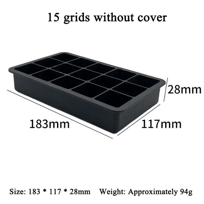 4/6/8/15Grids Silicone Ice Cube Molds Spherical Ice Molds Reusable Whiskey Ice Cube Molds Cocktail Freezer DIY Homemade Barware