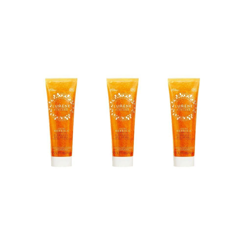 LUMENE Nordic-C Clear Glow Cleansing Gel Scrub 125ml 3 pcs