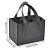 6 Bottles Felt Wine Bottle Holder Bag Grey Protective Wine Storage Bag Washable with Carry Handle Wine Bottle Carrier Wedding