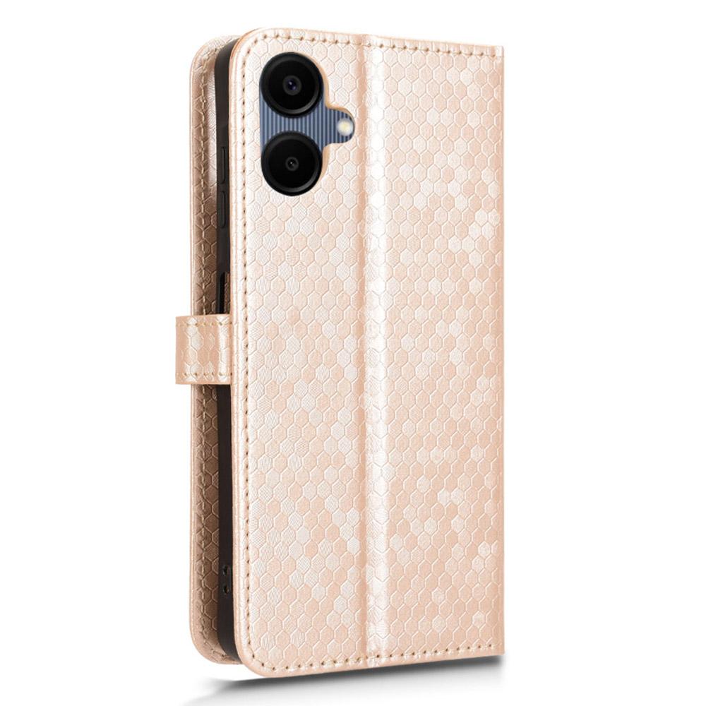 For Samsung Galaxy A06 4G Wallet Case Dot Pattern Imprint PU Leather Phone Cover
