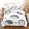 Colorful Animal Duvet Cover Set Fashion Bedding Set Lovers Linen Queen Bed Boy Girl Comforter Cover Set Children Bedding Set