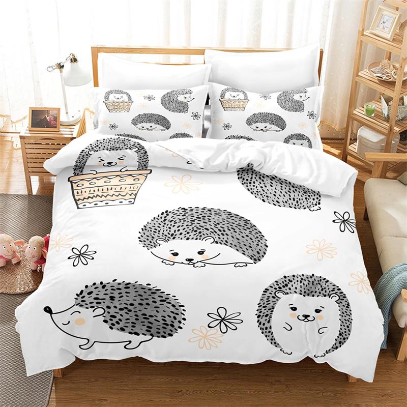 Colorful Animal Duvet Cover Set Fashion Bedding Set Lovers Linen Queen Bed Boy Girl Comforter Cover Set Children Bedding Set
