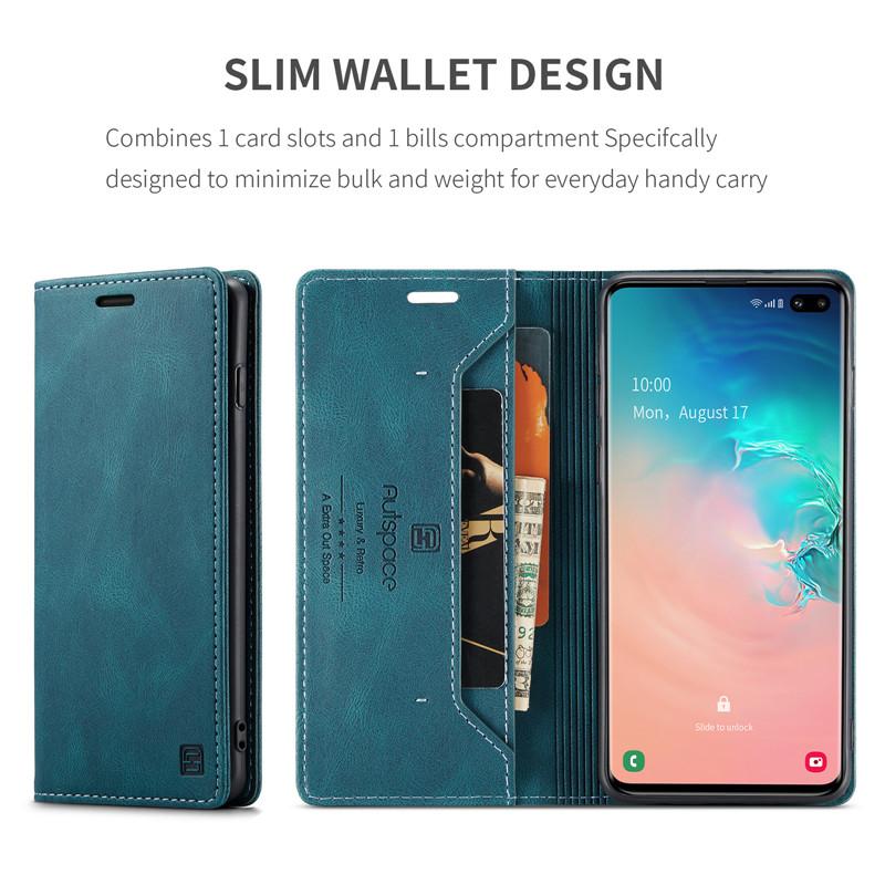 For Samsung Galaxy S10 Plus Case Wallet Magnetic Card Flip Flip Cover For Galaxy S10 Plus Case Luxury Leather Phone Cover Stand