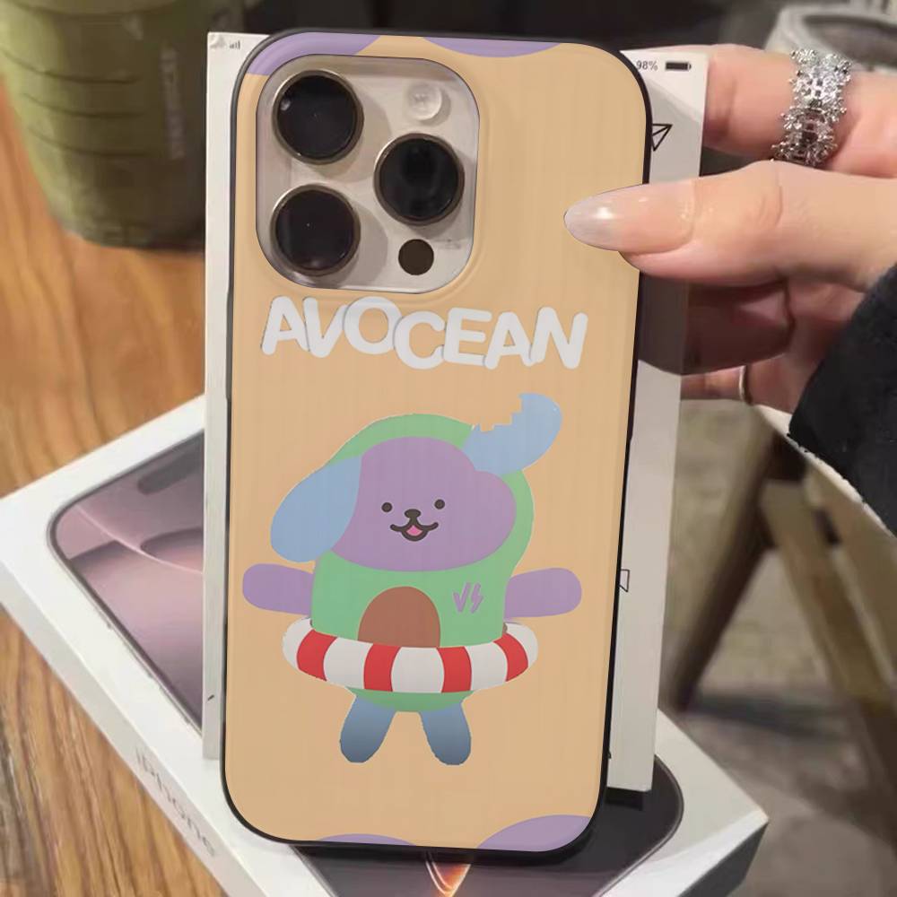 

Anime Mascot GMMTV Soft Corrugated Transparent Phone Case For IPhone 17 15 16 11 12 13 14 Pro Max Plus Pro iPhone 14 plus